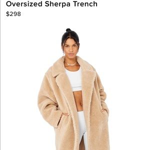 All Yoga Oversized Sherpa Trench Camel XXS